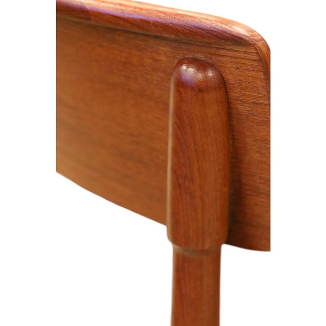 Mid-Century Modern Danish Dining Chairs in Teak with Upholstered Seat, 1960s, Set of 4 For Sale - Image 3 of 15
