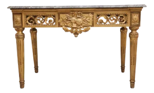 Antique Italian Giltwood Console Table, 1780