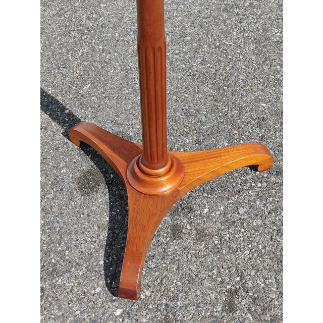 Antique Mahogany Lyre and Brass Music Stand For Sale - Image 10 of 10