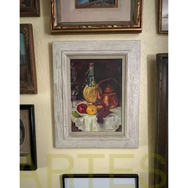1960s Still Life Oil Painting. Signed For Sale - Image 6 of 6