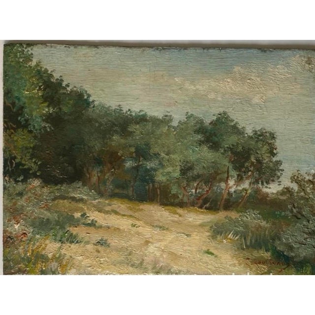 C. Rousseau, 1900s, Oil on Board For Sale - Image 7 of 7