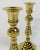 Hollywood Regency Vintage Hampton Brass Beehive Candlestick Holder Pair For Sale - Image 3 of 4
