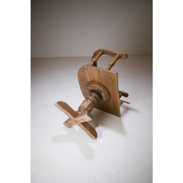 Oak Swivel Armchair, 1910s For Sale - Image 12 of 15
