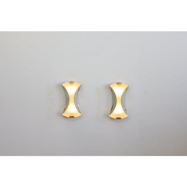 1950s Wall Lights Model 2225 by Max Ingrand for Fontana Arte, 1950, Set of 2 For Sale - Image 5 of 18