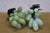 Pair Mid Century Chinoiserie Green Jade Grape Cluster Sculptures Leaves Vine For Sale - Image 6 of 12