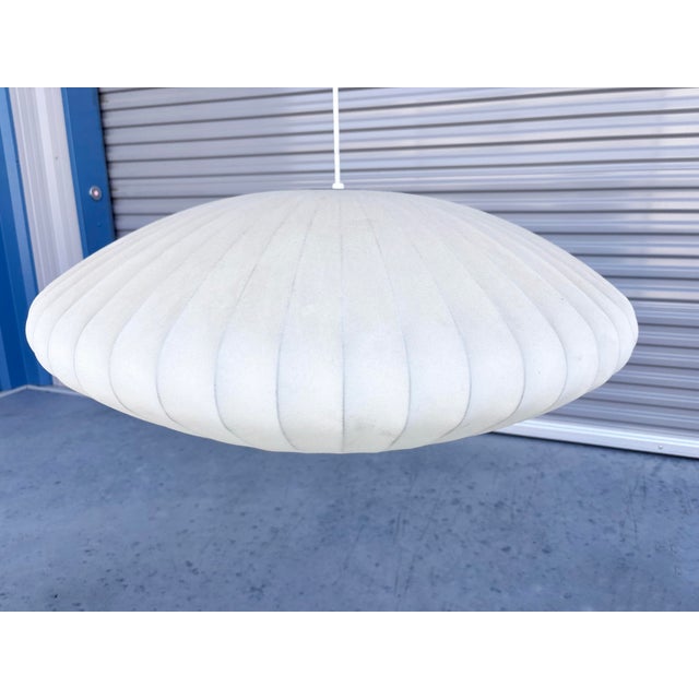 1990s 1990s Mid Century Saucer Fiberglass Pendant For Sale - Image 5 of 8