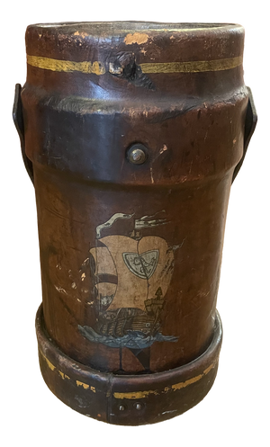 19th Century Leather Bucket, 1890s
