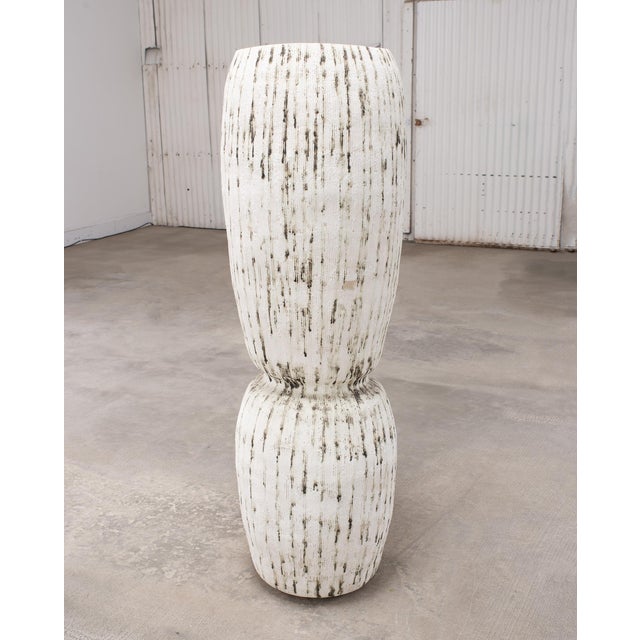 Kristina Riska Ceramic Stoneware Winter Urn Vase 4.5 Ft For Sale - Image 18 of 18