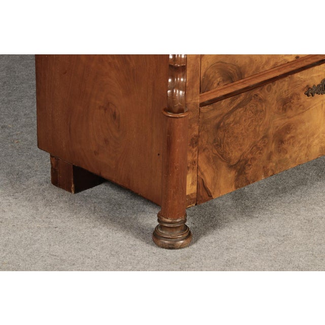 Antique Louis Phillipe Secretary in Walnut, 1860 For Sale - Image 9 of 18
