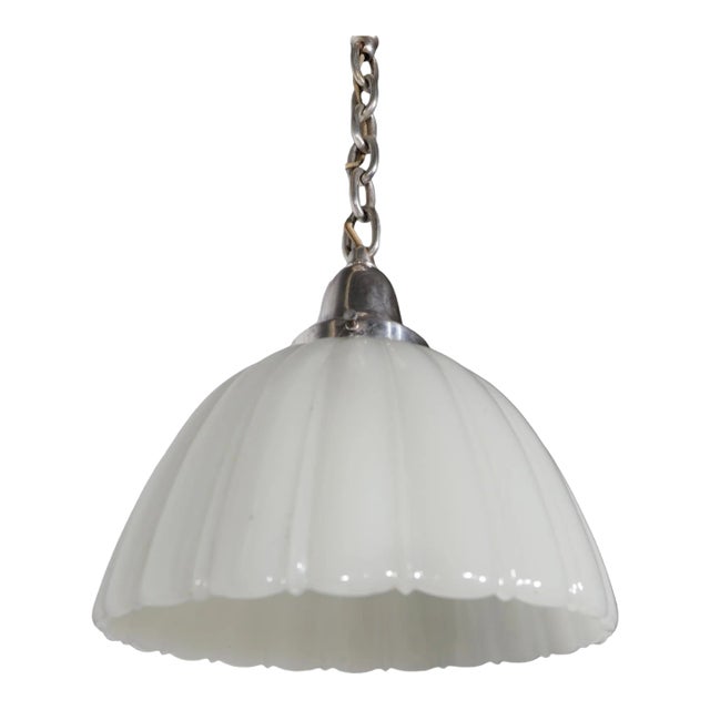 Turn of the Century Industrial Art Deco Hanging Fixture C. 1910/1930's For Sale