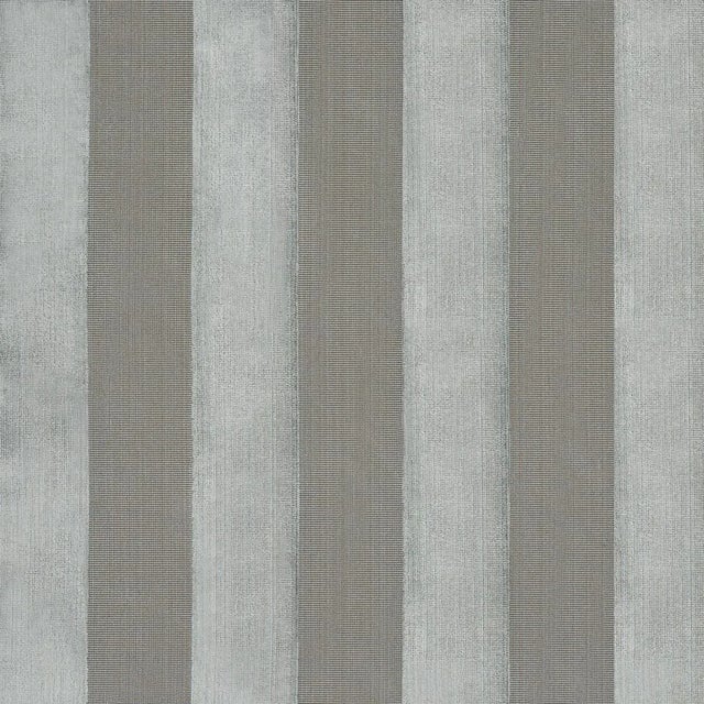 Schumacher Cunard Strie Velvet Fabric In Ice For Sale