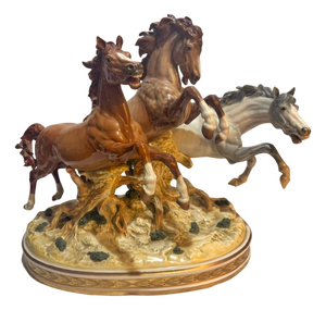 Algora Porcelain Figurine of Wild Horses