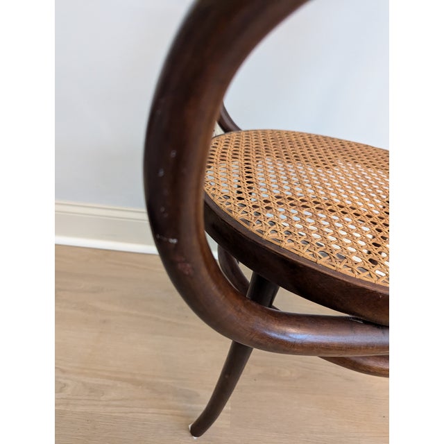 Vintage Gerdau Bentwood Chair Caviuna Wood & Cane Seat in the Style of Thonet For Sale - Image 13 of 14