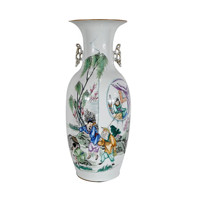 20th Century Chinese Porcelain Vases, 1950s For Sale