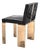 "Bianca" Chair With Bronze and Stainless Steel, Hand Crafted For Sale