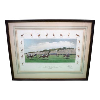 International Field Meadow Brook Club 1939 Gouache; Hand-Colored Aquatint by Paul Brown For Sale