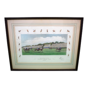 International Field Meadow Brook Club 1939 Gouache; Hand-Colored Aquatint by Paul Brown