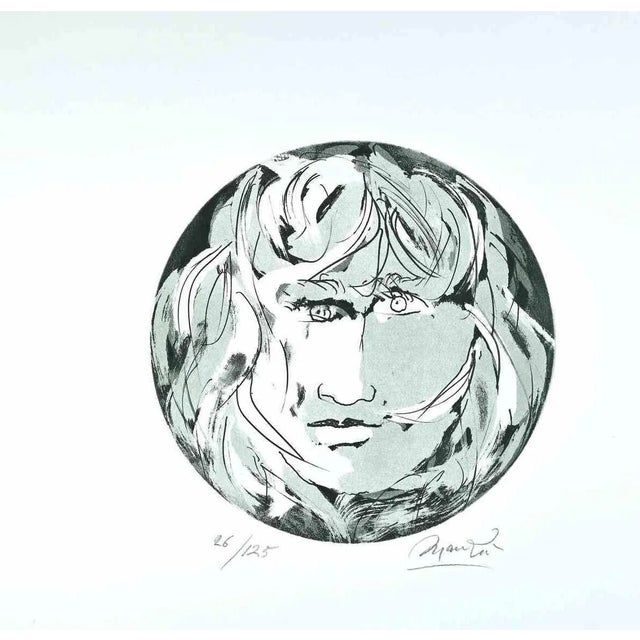 Round Medusa is an original etching realized by Giacomo Manzù in 1970s. Hand-signed. Numbered on the lower left. Ed....