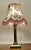 Corinthian Column Brass Table Lamp with Scalloped Linen Shade, 1920s For Sale - Image 4 of 7