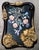 Exquisite Pietra Dura (Pietra Dure) Rendition of Flowers, Birds, Butterflies, Framed With Lovely Shaped Wood Frame With Molded Flowers, by N. Luedtke For Sale - Image 13 of 15