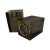 Vintage Modern Smoky Resin Cube Candle Holders Pair Minimalist Architectural Design For Sale In West Palm - Image 6 of 7