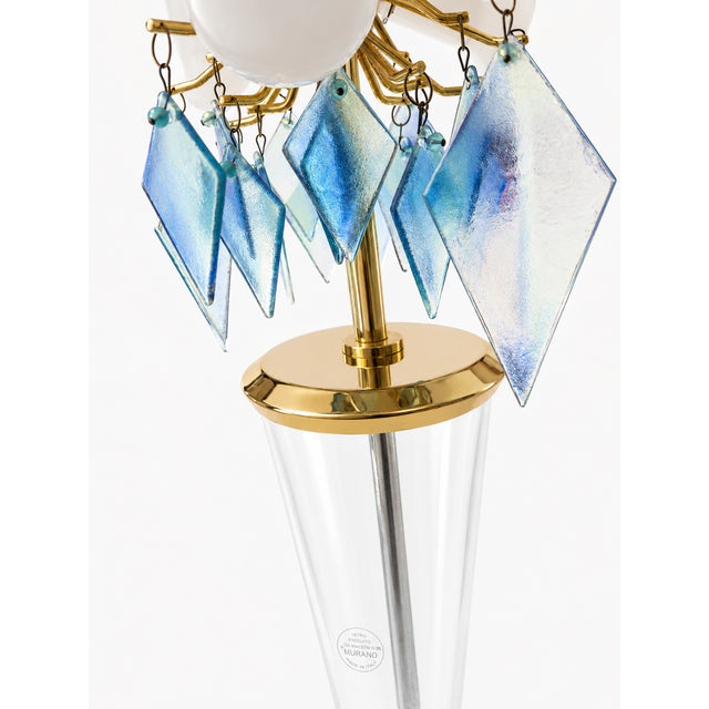 Monumental Transatlantico Murano Glass Lamp from Maestri Di Murano, 1980s For Sale - Image 4 of 13