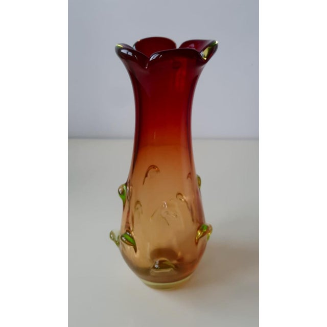 Murano Glass Vase by Flavio Poli for Seguso Vetri d'Arte, 1960s For Sale - Image 13 of 17