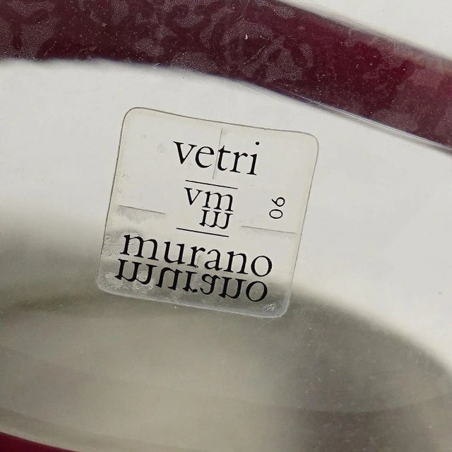 Vintage Murano Sasso Glass Vase by Luciano Gaspari for Salviati & C. Ca. 1960 For Sale - Image 6 of 8