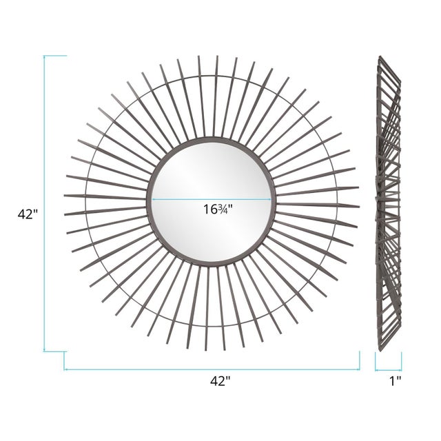 Metal Kenton Mirror For Sale - Image 7 of 8