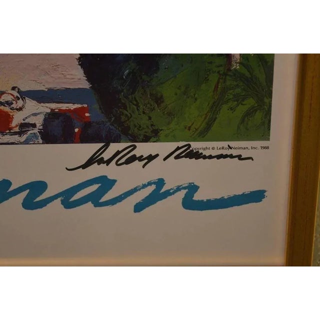 Vintage Expressionist Leroy Neiman Monte Carlo Chase For Sale - Image 4 of 5