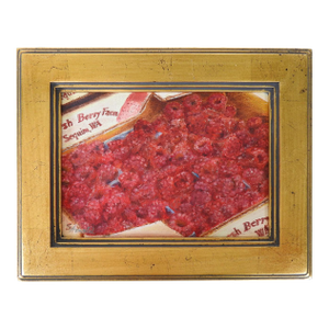 Small Late 20th Century Raspberry Still Life Painting