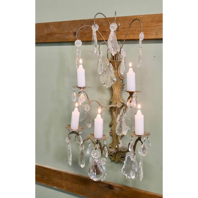 19th Century French Brass Candle Wall Sconce For Sale - Image 4 of 8