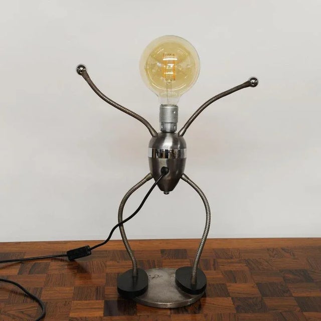 Robot Desk Lamp with Articulated Arms by Christopher Wray, 1970s For Sale - Image 9 of 13