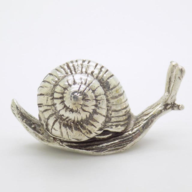 Vintage Italian Handmade Snail Figurine, 1980s For Sale - Image 10 of 10