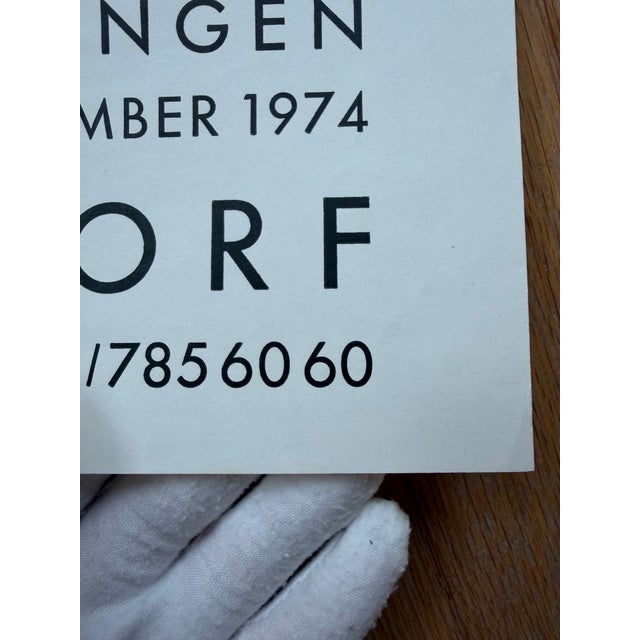 1970s Heinrich Richter (1920–2007), Pärchen, Galerie Nierendorf Berlin, 1974, Vintage Exhibition Poster, Printed in Germany For Sale - Image 5 of 10