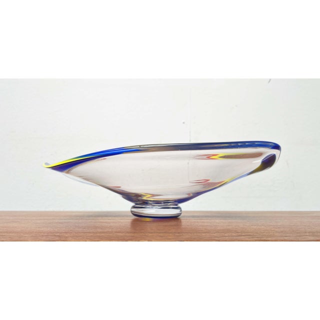 Large Art Glass Bowl from Johansfors, Sweden, 1980s For Sale - Image 18 of 18