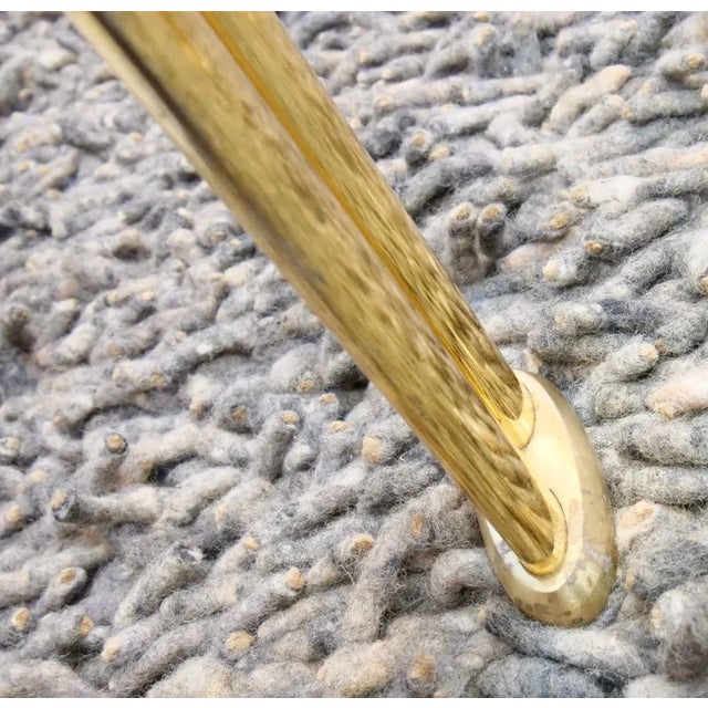 Italian Oval Table in Brass and Glass, 1970s For Sale - Image 11 of 15