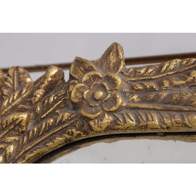 Gold Friedman Brothers # 6485 "The Thorpe" Decorator Mirror For Sale - Image 8 of 14