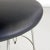 Textile Italian Modern Stool in Black Leatherette and Steel, 1970s For Sale - Image 7 of 11