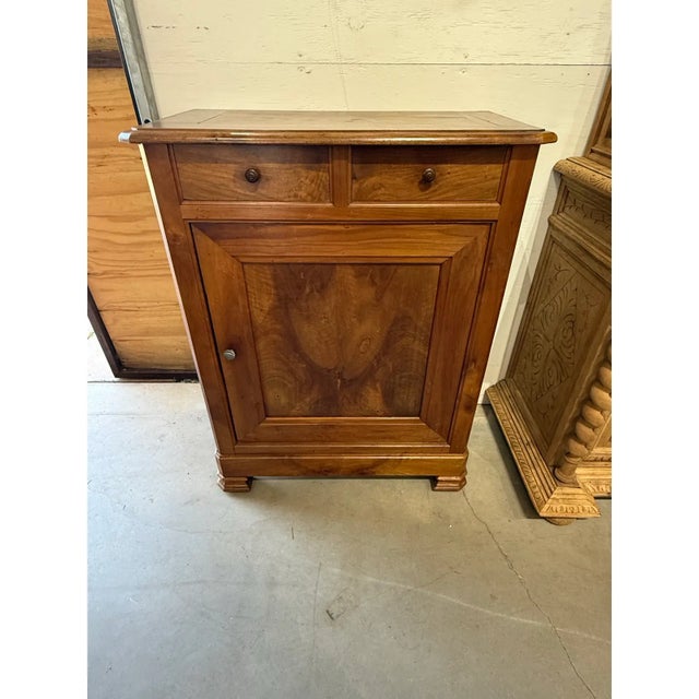 19th Century 19th Century French Country Solid Walnut Cabinet / Buffet For Sale - Image 5 of 11