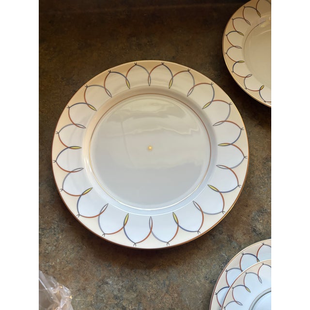 Yellow 1990s Tsao and McKown Swid Powell “Serenade” Dinerware Setting - 5 Piece For Sale - Image 8 of 9