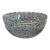 Vintage American Brilliant Cut Glass Crystal Bowl With Sawtooth Rim For Sale