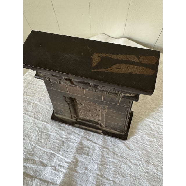Dark Gray 1920s Egyptian Revival Cast Iron Bradley & Hubbard Bookend For Sale - Image 8 of 10