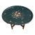 Victorian Papier Mâché Black & Gold Tea Tray on Stand For Sale