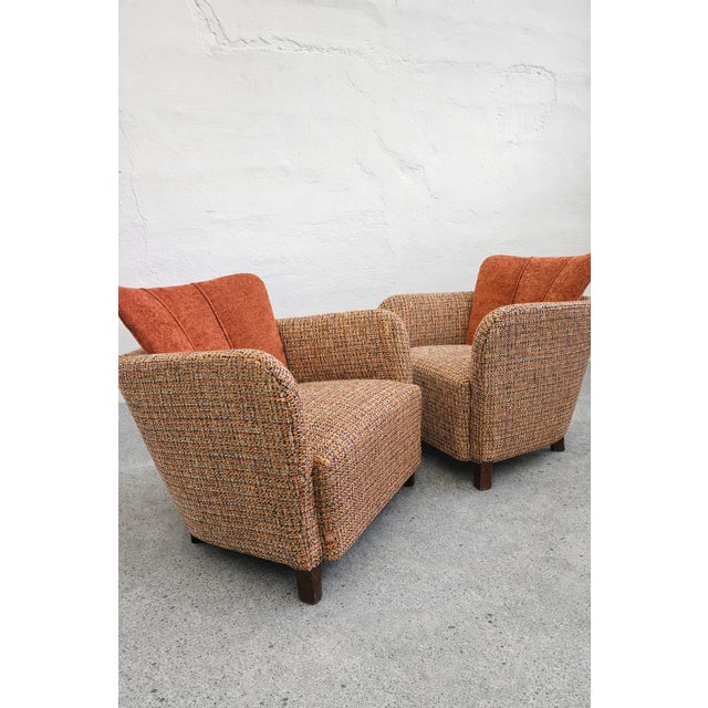 Lounge Armchairs attributed to Kaesz Gyula, Hungary, 1940s, Set of 2 For Sale - Image 10 of 16