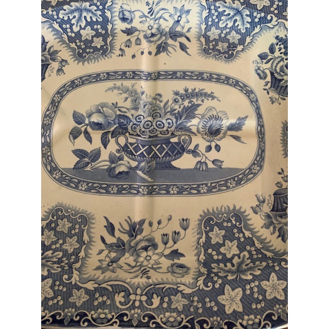 Spode Late 19th Century Spode Blue and White Meat Platter For Sale - Image 4 of 6