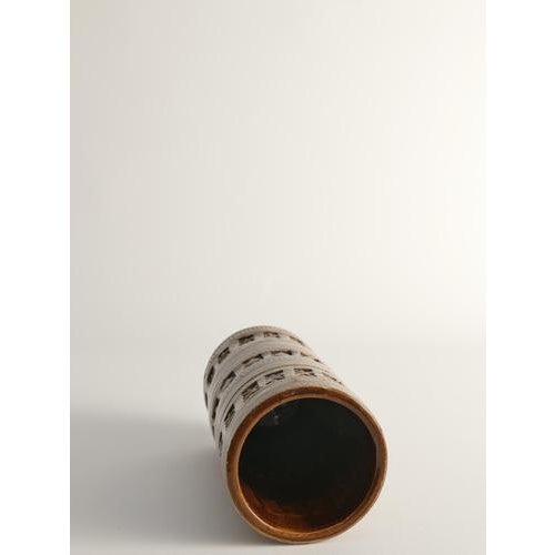 Mid-Century Modern Brown Stoneware Vase by Aldo Londi for Bitossi, Italy, 1960s For Sale - Image 3 of 11