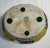 Vintage Blue and Yellow Reticulated Basket Bowl For Sale - Image 4 of 7