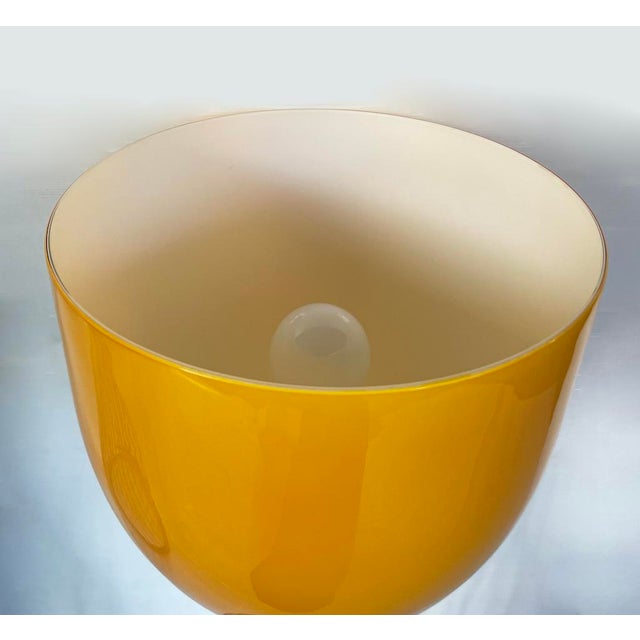 Yellow-Orange Table Lamps, 1990s, Set of 2 For Sale - Image 11 of 12