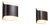 Model 2030/31 Wall Lamps by Rolf Krüger & Dieter Witte for Staff Leuchten, 1960s, Set of 2 For Sale